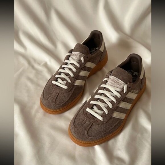 NWT Women's Adidas Handball Spezial Shoes Brown White - Picture 5 of 9